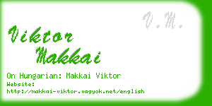 viktor makkai business card